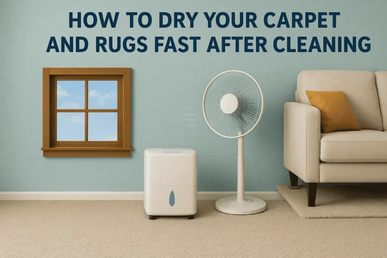 How to Dry Your Carpet and Rugs Fast After Cleaning